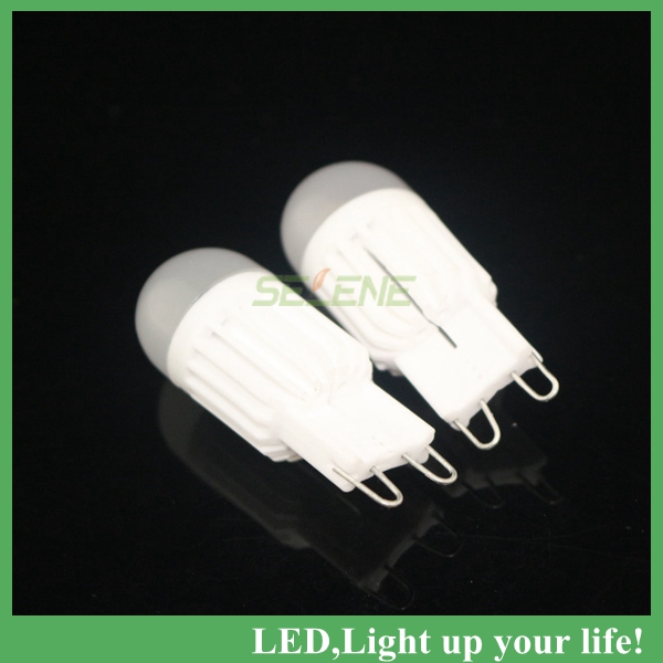 1pcs/lot pcs mini g9 led lamps 220v 5w ceramic crystal corn bulbs chandelier spot light dimmable more brighter!