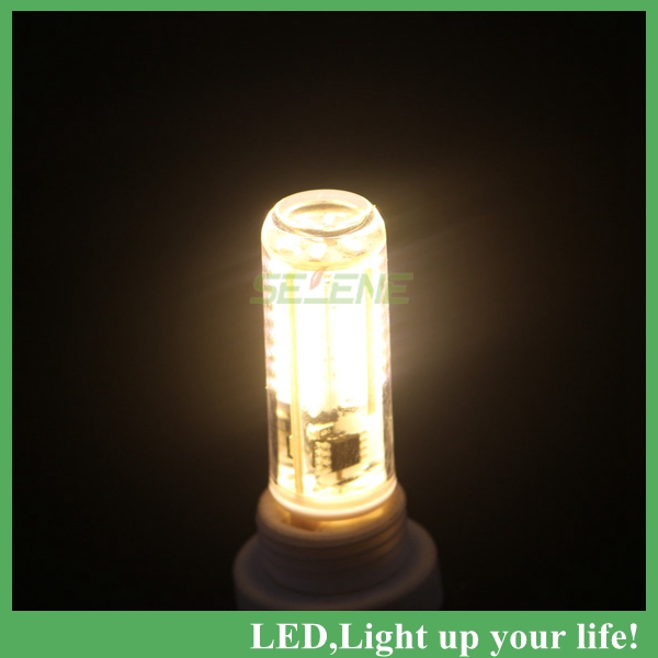 1ps/lot 2014 newest g9 dimmablece rohs led lighting 220v/110v 7w 3014 smd lamps pc cover light corn bulb 3014smd 70leds lights
