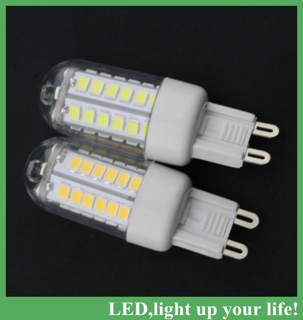 2pcs g9 220v 5w white / warm white 360 degree 2835 smd 42led light bulb lamp energy saving
