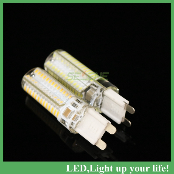 2pcs g9 led 9w 3014smd bulb corn lamp 104led 800lm warm white white non-polar led bulb lamp droplight high lumen
