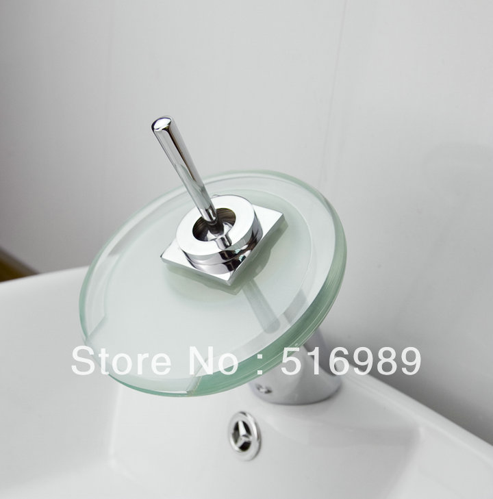 led bathroom basin sink faucet tap waterfall leon24