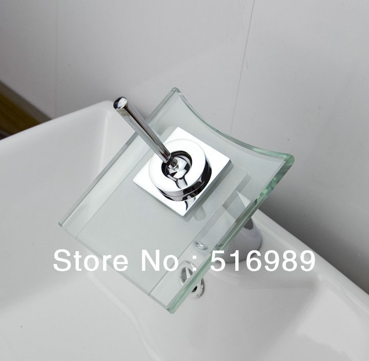 newly brass single handle wash chrome basin faucet bathroom washbowl mixer tap waterfall leon16