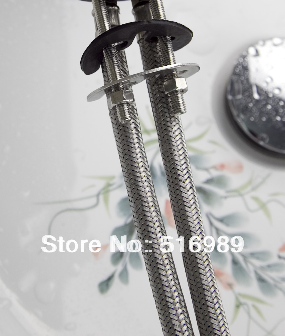 pro led bathroom basin faucet brass waterfall tap tree280