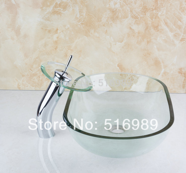 reasonable price excellent clear bathroom square chrome basin faucets washbasin with water pop up drain basin set