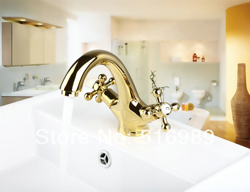 beautiful style golden bathroom bathtub tap faucet mixer 8637k