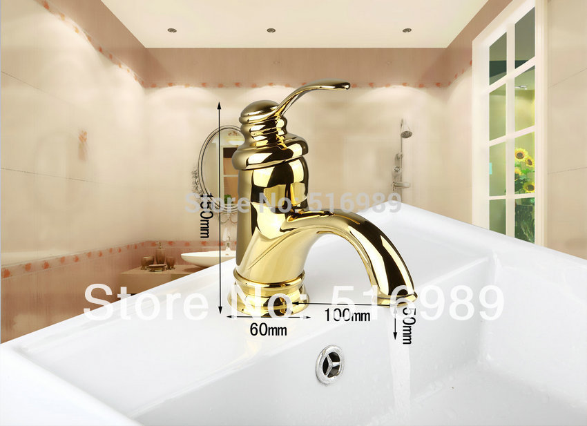easy operate durable golden polished bathroom tap faucet mixer 9816/8