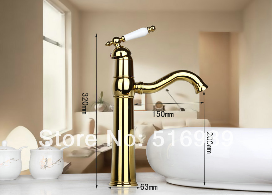 unique handle luxury golden bathroom bathtub tap faucet mixer 8656kh/1