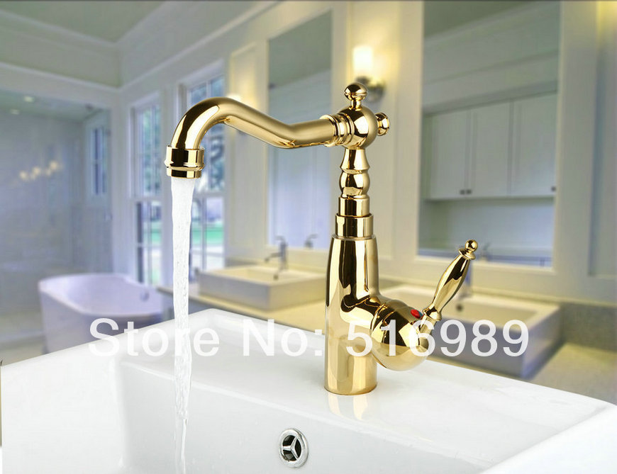 unique model single handle golden bathroom bathtub tap faucet mixer 8629k/1