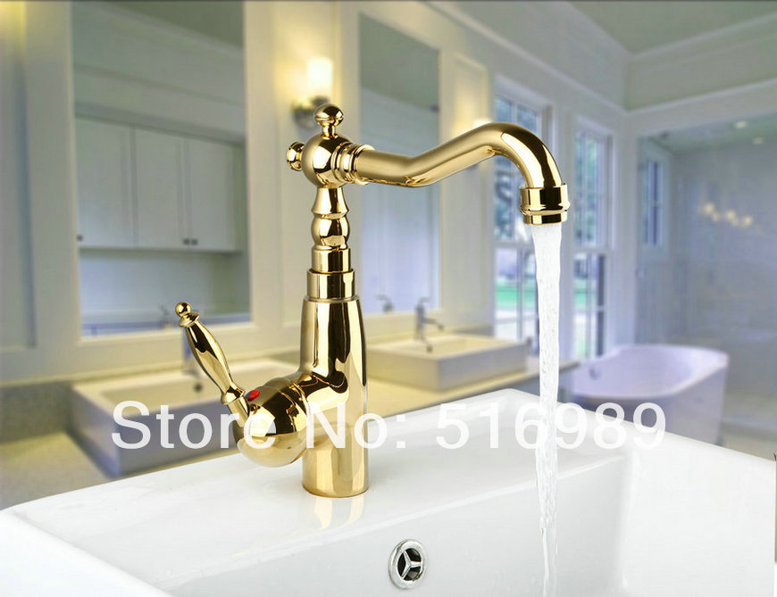 unique model single handle golden bathroom bathtub tap faucet mixer 8629k/1