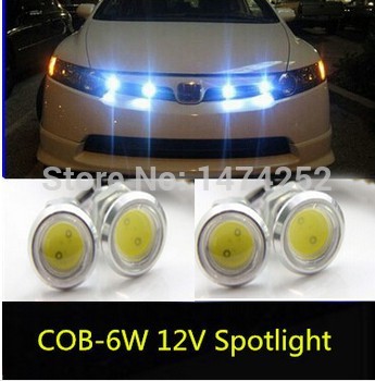 super thin car led fog reverse light,newest eagle eye white light daytime running tail backup light 9w cd00081