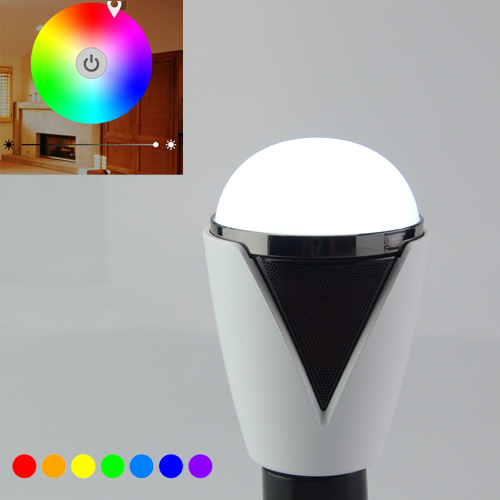 wireless bluetooth 4.0 3w led speaker bulb audio speaker e27 rgbw led lamp light music playing & lighting for iphone for android