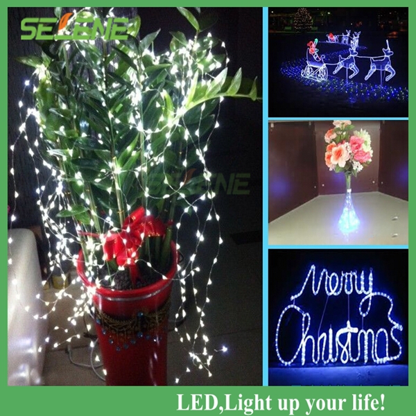 100pcs 2m 20led /3m 30led /4m 40led /5m 50led 4.5v sliver/copper wire waterproof led string light holiday light christmas lights