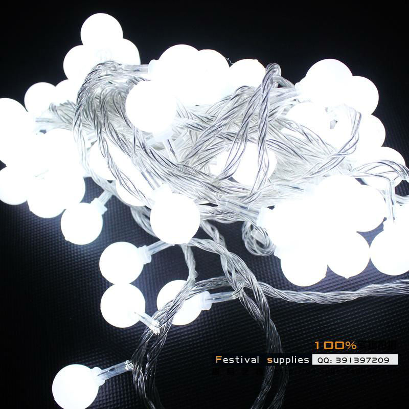 indoor & outdoor led ball string light flash light wedding decoration led string lighting 10m/pack 100ledsac220v 110v