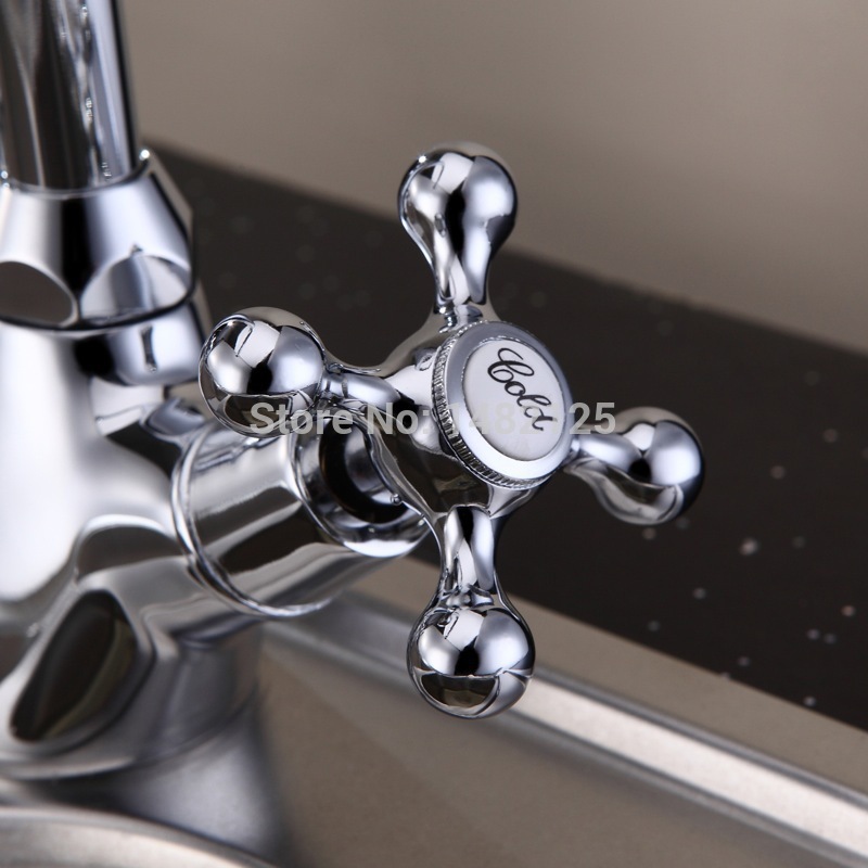 water saver filter inoxs para torneira robinet brass chrome plate blancs deck mounted sink mixer twin handles kitchen faucet