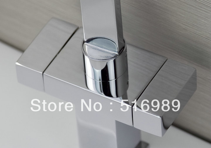 chrome faucet kitchen / bathroom mixer tap single handle kjiln061636 - Click Image to Close