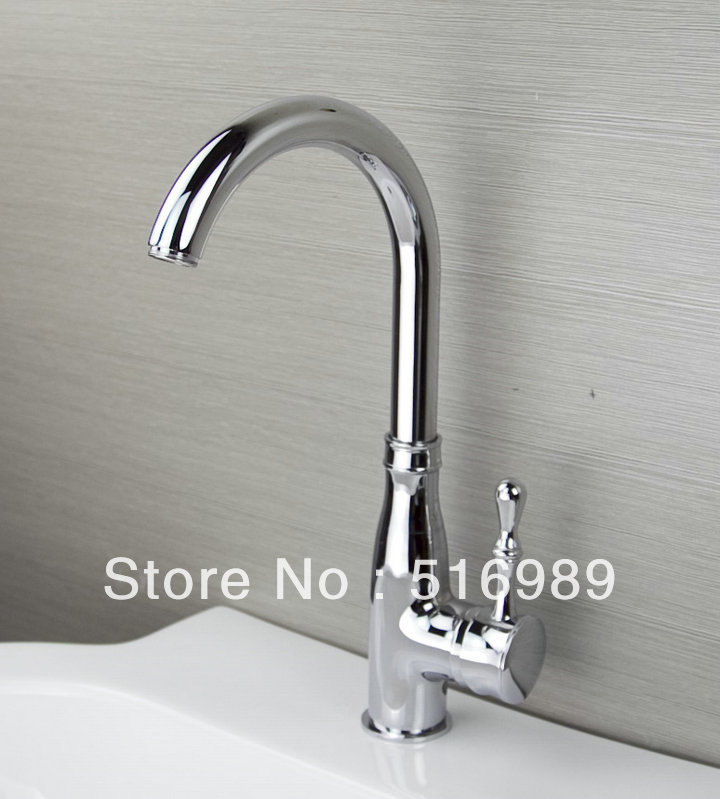 great quality kitchen sink swivel mixer tap chrome brass basin faucet kkk14