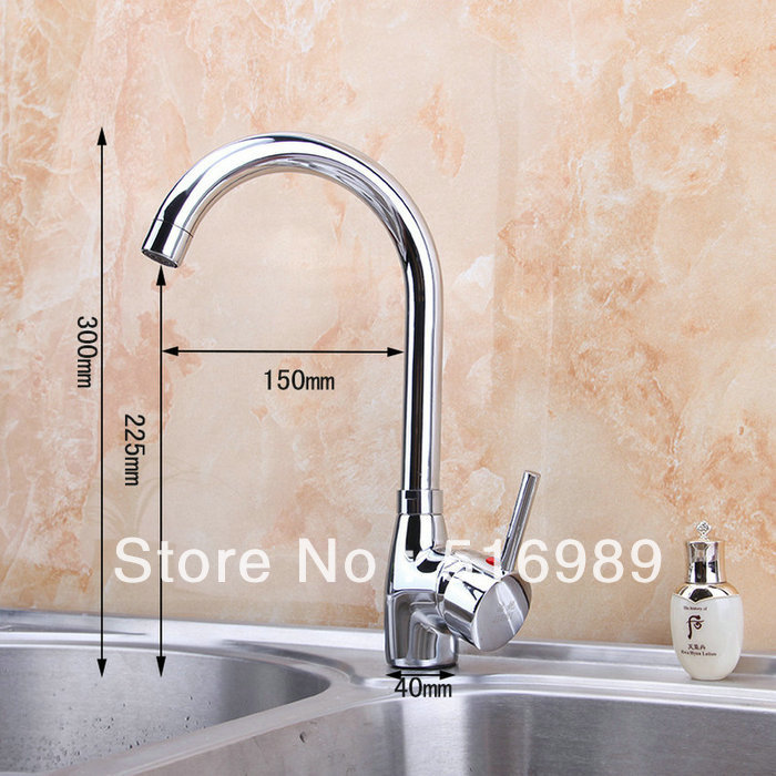 led light single hanle deck mount new chrome plated water tap basin kitchen bathroom wash basin faucet ys-8053
