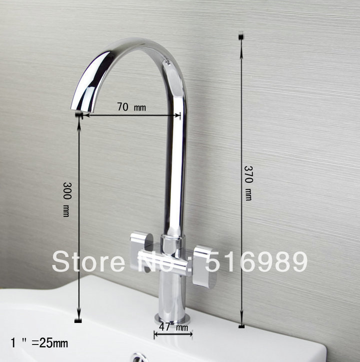 new chrome faucet kitchen / bathroom mixer tap ln061612