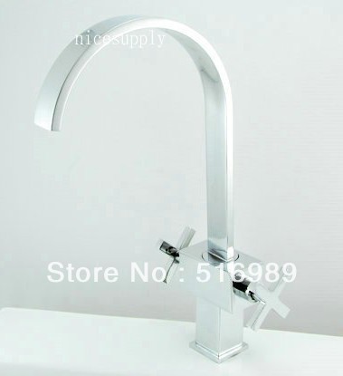 vessel faucet chrome swivel kitchen sink mixer tap b518
