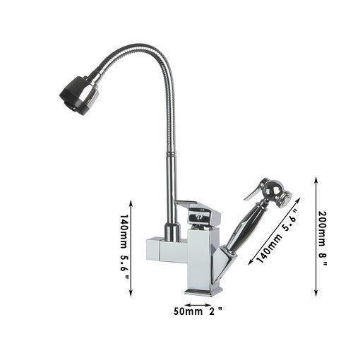 deck mount kitchen torneira pull out chrome swivel 360 single handle 92347b basin sink faucet,mixers & taps
