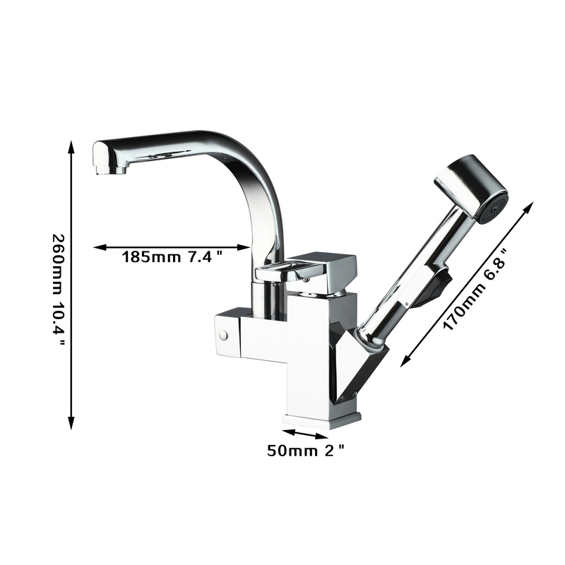 hello modern swivel pull out kitchen faucet chrome 92347sp039 torneira basin mixer brass taps vessel vanity sink deck mounted