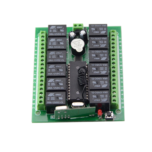 dc 12v 10a 12 ch 12ch rf wireless relay remote control switch 315 mhz 433 mhz transmitter receiver 3 working modes self-locking