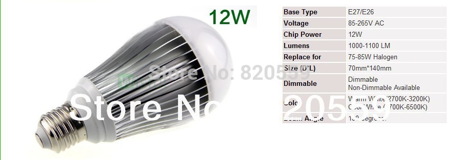 ultra bright a19 e27/e26 dimmable globe led bulb light lamp 85-265v 3w 5w 7w 9w