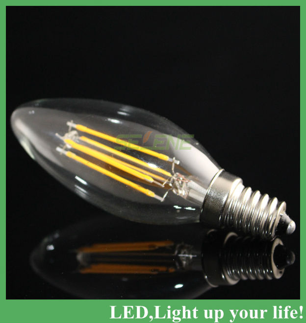 new design led lamp 2w 4w 6w 560lm e14 110v 220v ac led filament candle bulbs 360 degree 6pcs per lot corn bulb