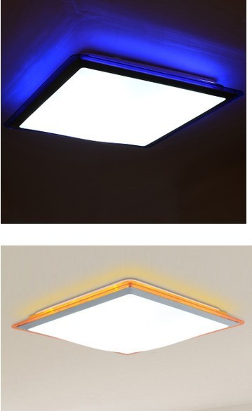 circel led aluminum+acrylic ceiling lamp for home lamp white blue orange purple clear border ac90-260v - Click Image to Close
