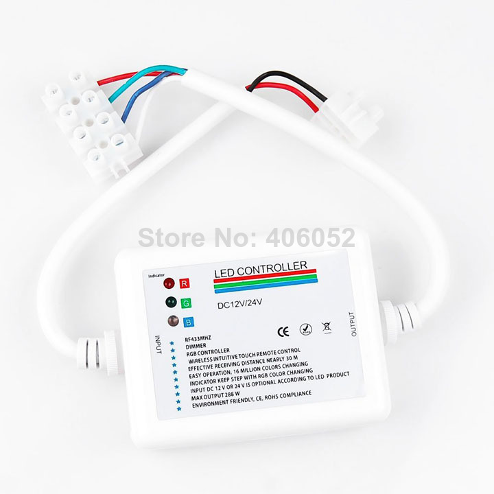 10set/lot dc 12v remote wireless touch pad panel rgb led controller controls for 5050 3528 rgb light rgb controller