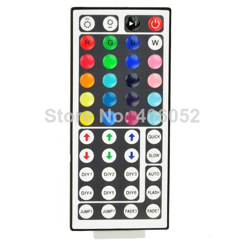 4set/lot led lights rgb controller, 12v 44key ir remote controller control led light strip for smd 3528/5050 rgb led strip light