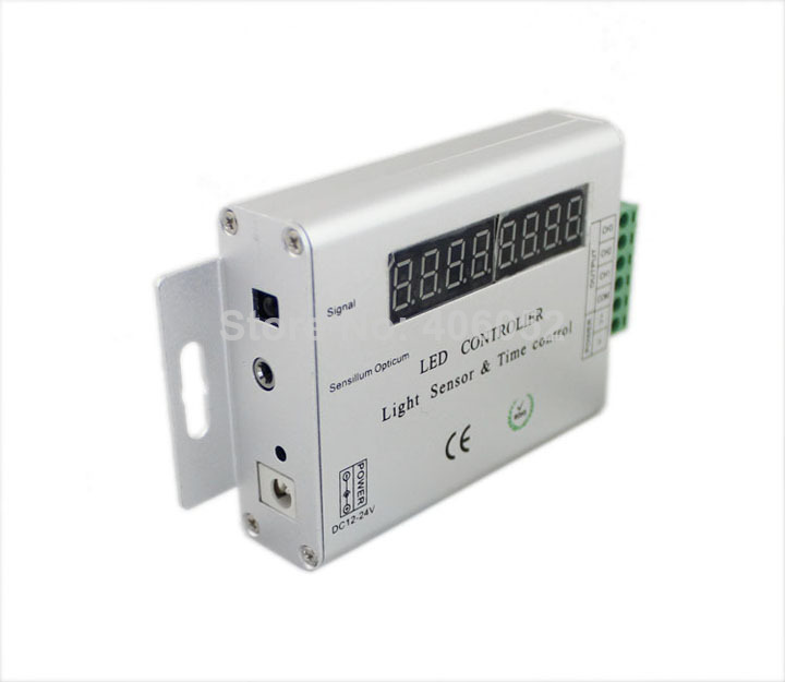 dc12-24v max. 288w led strip light sensor & time controller,pwm signal,adjusting brightness + remote