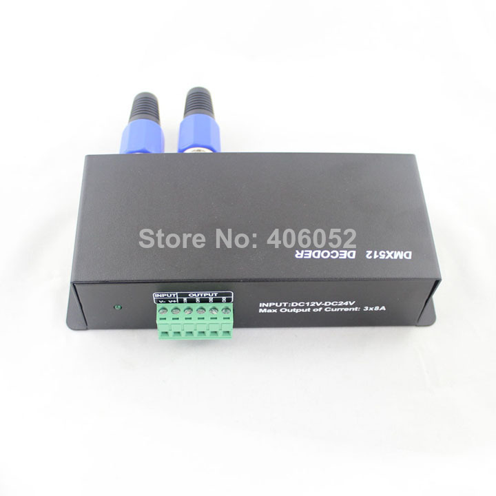 dmx512 decoder 4ch for rgb led strip 12v-24v dc 10pcs/lot