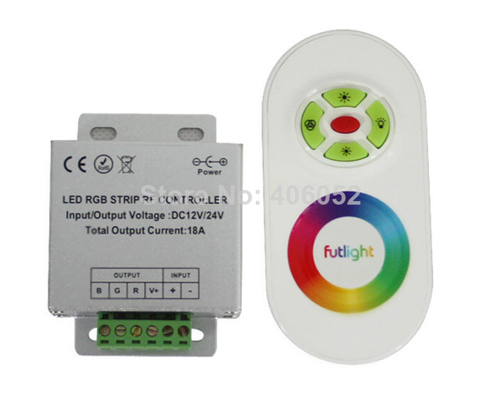 wireless rf touch panel led rgb dimmer remote controller for rgb led strip,30m effective remote distance