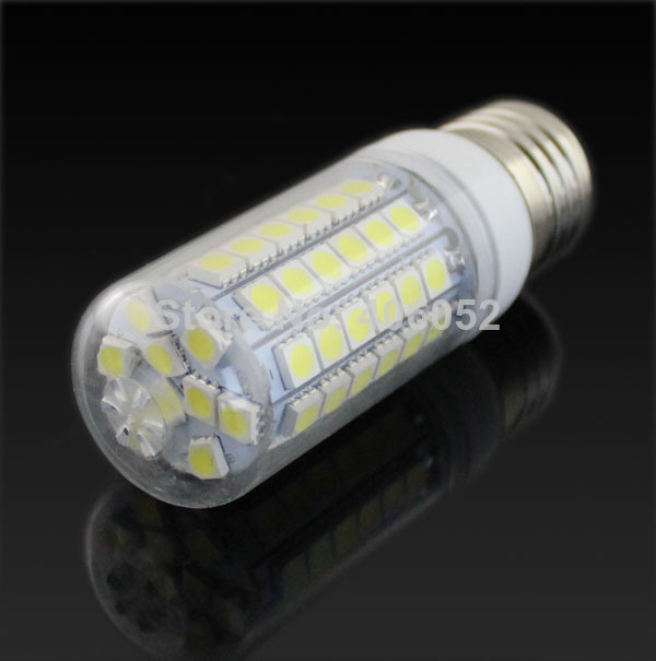 50pcs/lot 69leds smd5050 e27 12w led corn bulb light led lamp g9 220v white / warm white