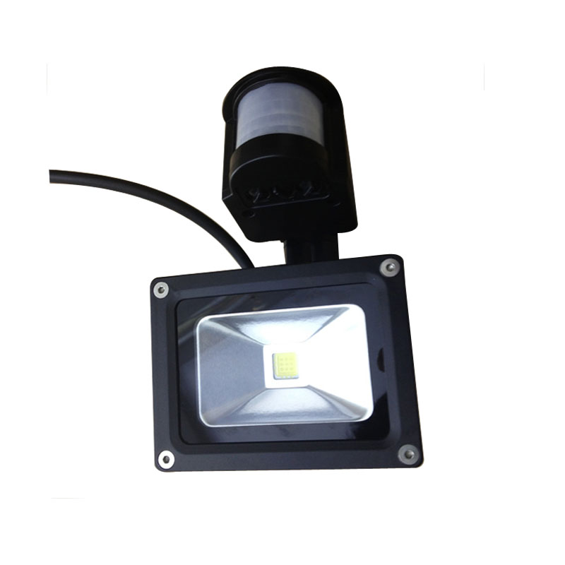 promotion pir motion sensor led flood light advertising lamp 10w 20w 30w 50w led floodlight detective sensor lamp