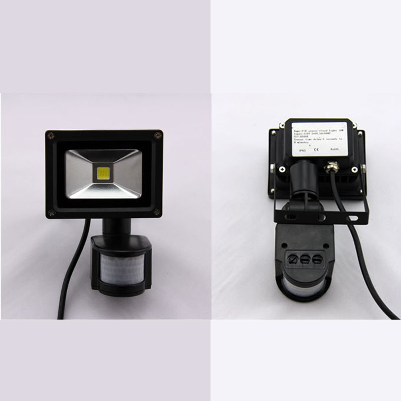 promotion pir motion sensor led flood light advertising lamp 10w 20w 30w 50w led floodlight detective sensor lamp