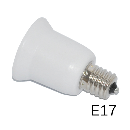 foxanon brand e17 lamp socket e17 to e27 adapter converter holder lamp base for led light bulbs lighting use 10pcs/lot