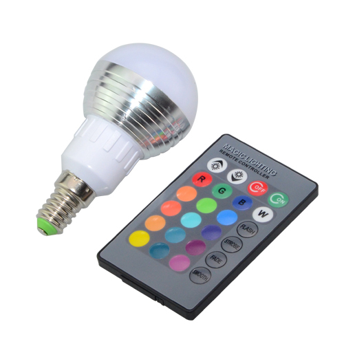 2015 new rgb led bulb e27 e14 3w led lamp light led spotlight spot light bulb 16 color change dimmable lampada led 110v 220v