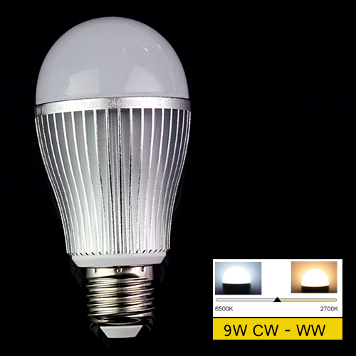 wireless e27 6w 9w led mi light lamp bulb 2.4g wifi remote control led lamp brightness color temperature dimmable led bulb
