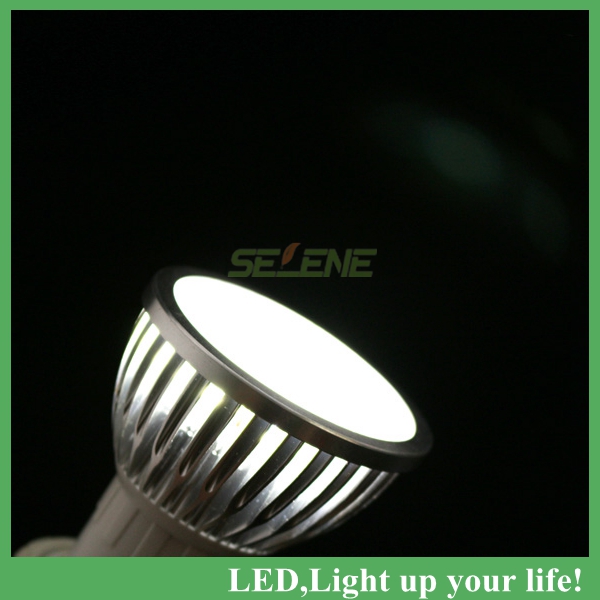 10pcs 9w gu10 ac85~265v white/warm white dimmable led bulb light spotlight corn lamp