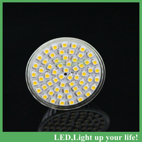 , 10pcs/lot gu10 3528 smd led 60led 5w 450lms led spotlight spot lamp bulb 85-265v