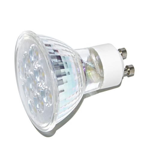 2015 new gu10 glass lamp body led spotlight 2835 smd 220v 3w 120 degree lens spot light bulb downlight lighting 10pcs/lot