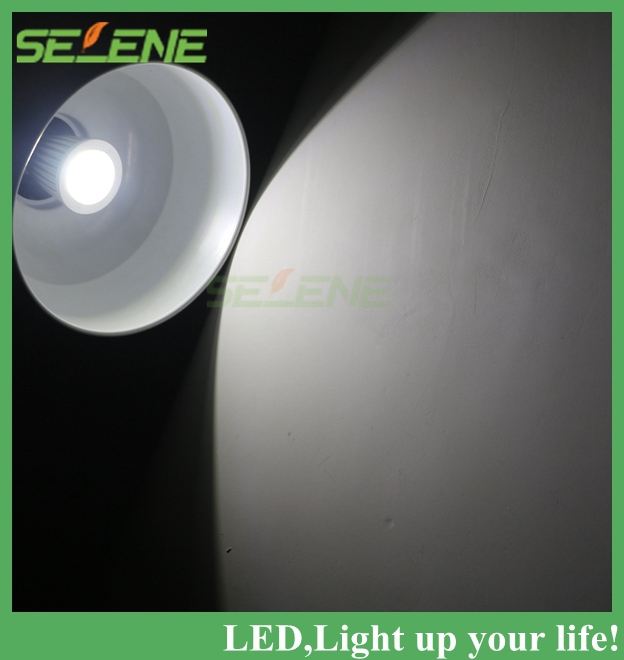 50pc/lot dimmable gu10 cob white /warm white spotlight spot lights bulb lamp 110v/220v energy saving