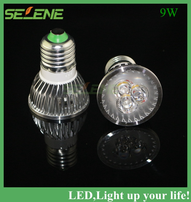 50pcs high power cree led e27 9w 12w 15w 220v 230v 110v dimmable led spot light spotlight led lights downlight lighting