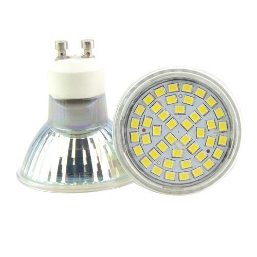 gu10 2835 smd 44 led 220v 5w led spotlight spot lights gu 10 led light lamp glass body pure white warm white energy saving