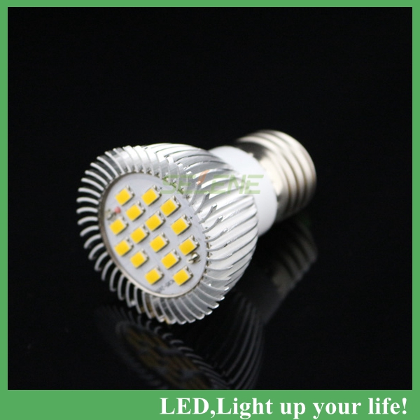 new, 50pcs/lot e27 5730 smd led 15led 6w 600lms led spotlight spot lamp bulb 85-265v
