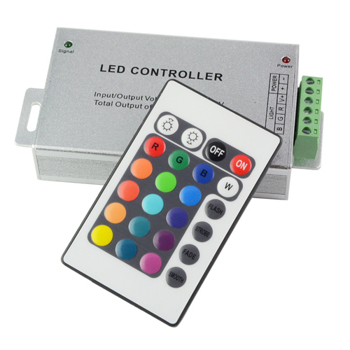 dc12-24v 24 keys wireless ir remote control led controller dimmer for rgb led strip 3528 5050 led ribbon tape home decoration - Click Image to Close