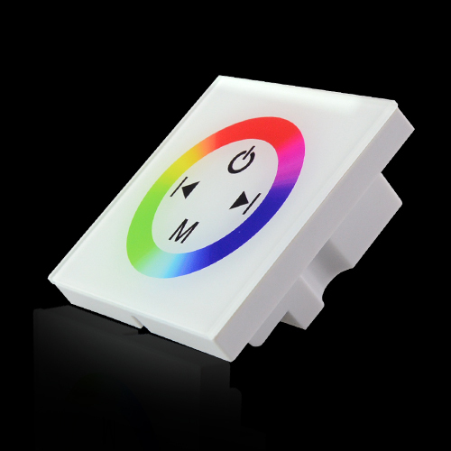 new arrival 86 wall led controller touch panel rgb controller dimmer dc12v dc 24v for led strip light blub - Click Image to Close