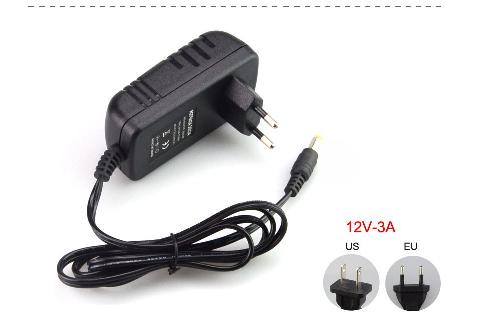 1pcs 24key / 44 key rgb ir remote controller dc12v 3a 8a power supply adapter for led strip light 5050 3528 3014 smd rgb - Click Image to Close